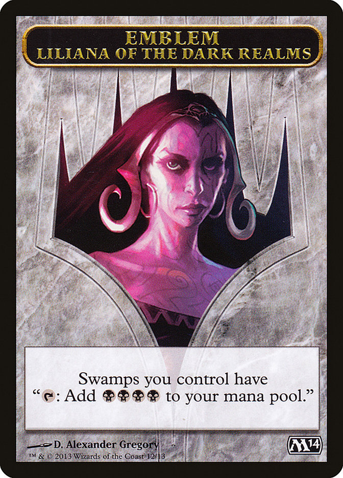 Liliana of the Dark Realms Emblem [Magic 2014 Tokens] | Dragon's Lair Comics and Fantasy Houston TX