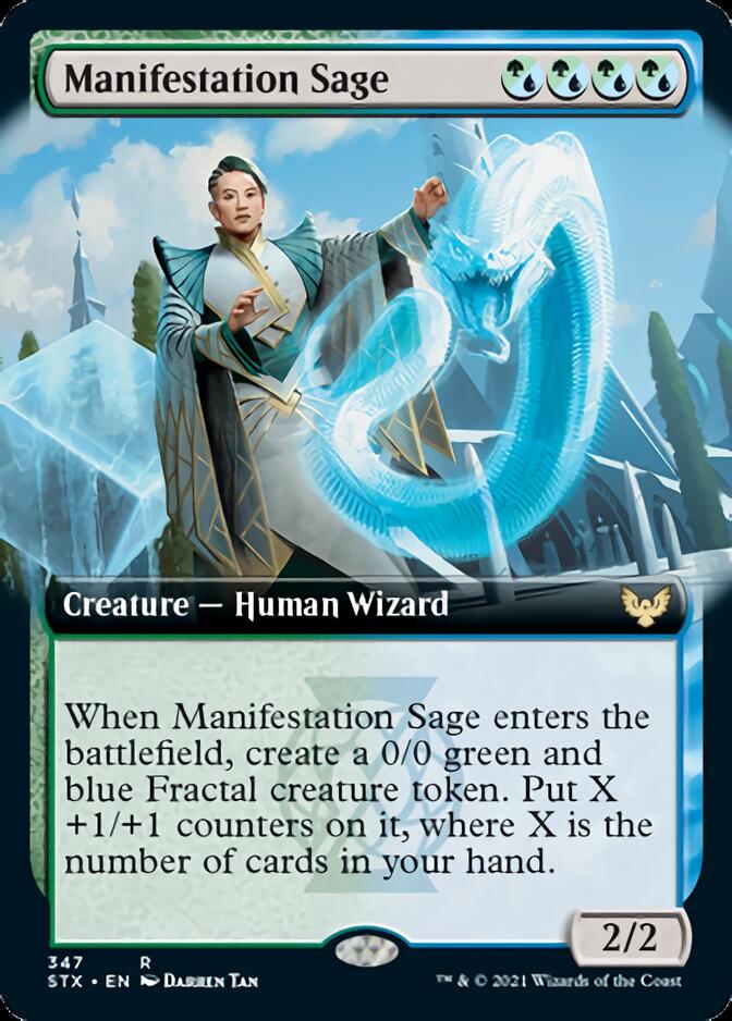 Manifestation Sage (Extended Art) [Strixhaven: School of Mages] | Dragon's Lair Comics and Fantasy Houston TX