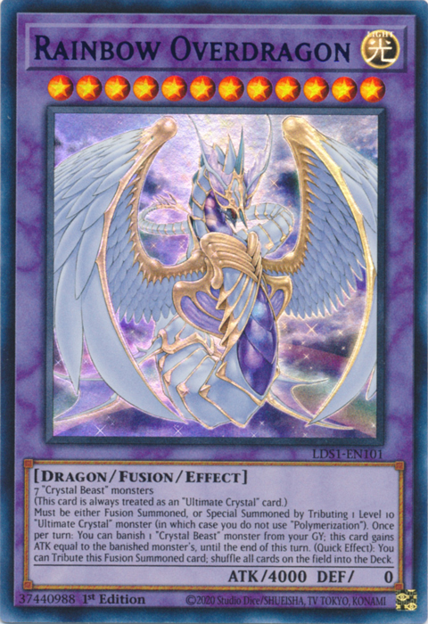 Rainbow Overdragon (Purple) [LDS1-EN101] Ultra Rare | Dragon's Lair Comics and Fantasy Houston TX