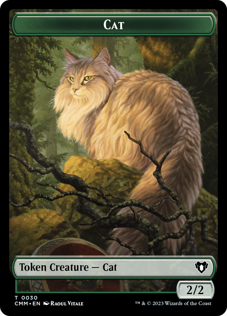 Cat Token (30) [Commander Masters Tokens] | Dragon's Lair Comics and Fantasy Houston TX