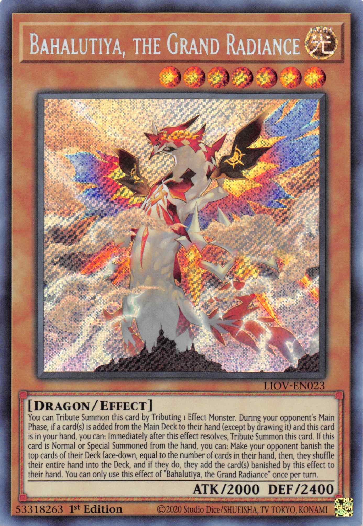 Bahalutiya, the Grand Radiance [LIOV-EN023] Secret Rare | Dragon's Lair Comics and Fantasy Houston TX