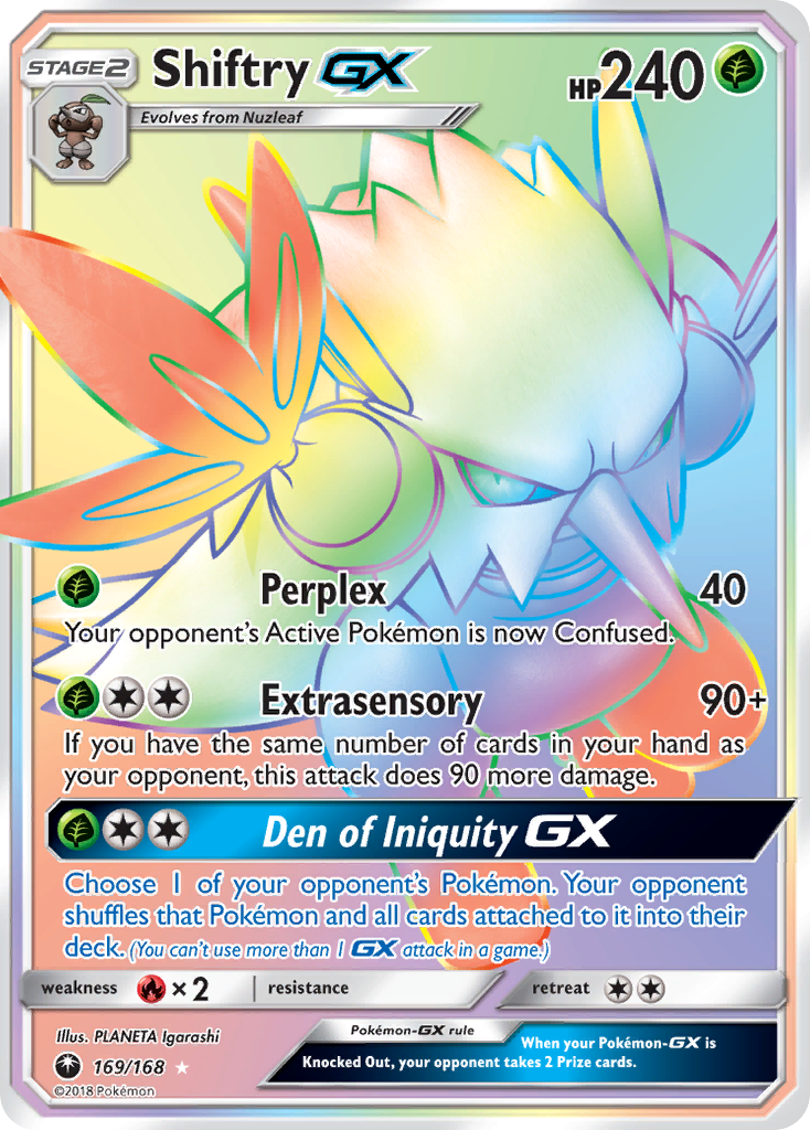 Shiftry GX (169/168) [Sun & Moon: Celestial Storm] | Dragon's Lair Comics and Fantasy Houston TX