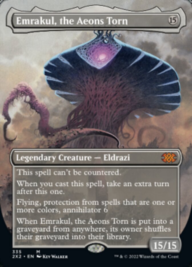 Emrakul, the Aeons Torn (Borderless Alternate Art) [Double Masters 2022] | Dragon's Lair Comics and Fantasy Houston TX