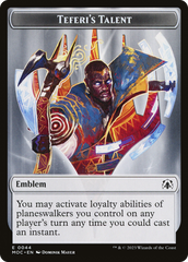 Elemental (02) // Teferi's Talent Emblem Double-Sided Token [March of the Machine Commander Tokens] | Dragon's Lair Comics and Fantasy Houston TX