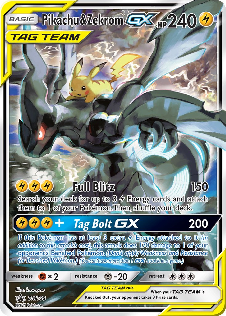 Pikachu & Zekrom GX (SM168) [Sun & Moon: Black Star Promos] | Dragon's Lair Comics and Fantasy Houston TX