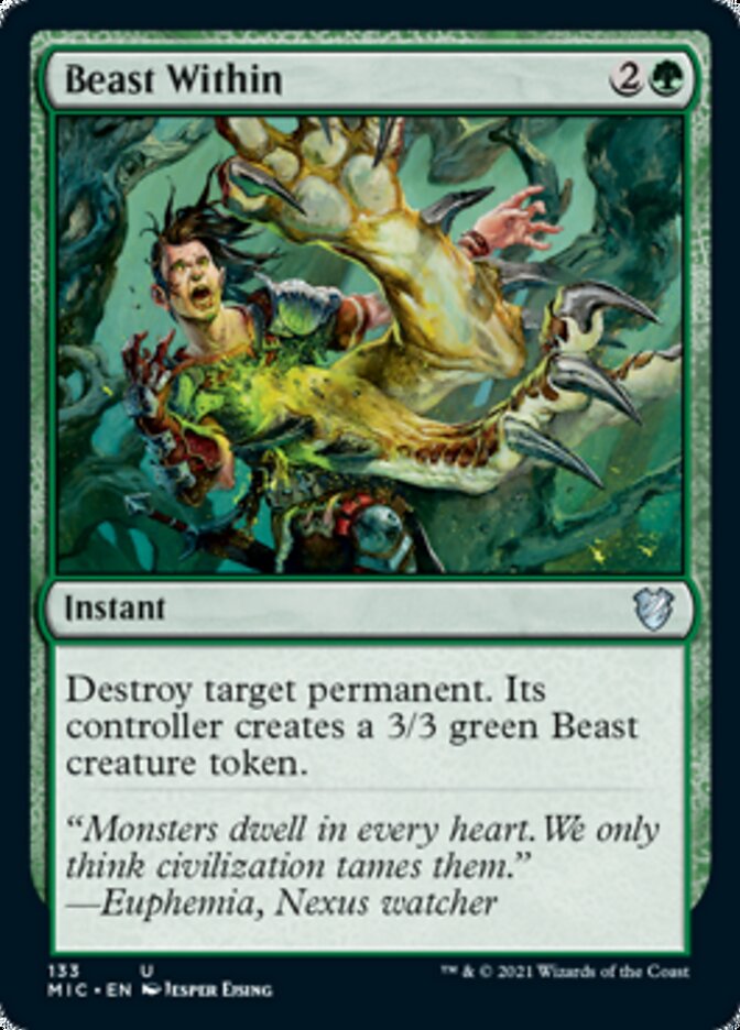 Beast Within [Innistrad: Midnight Hunt Commander] | Dragon's Lair Comics and Fantasy Houston TX