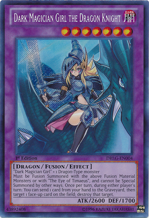 Dark Magician Girl the Dragon Knight [DRLG-EN004] Secret Rare | Dragon's Lair Comics and Fantasy Houston TX