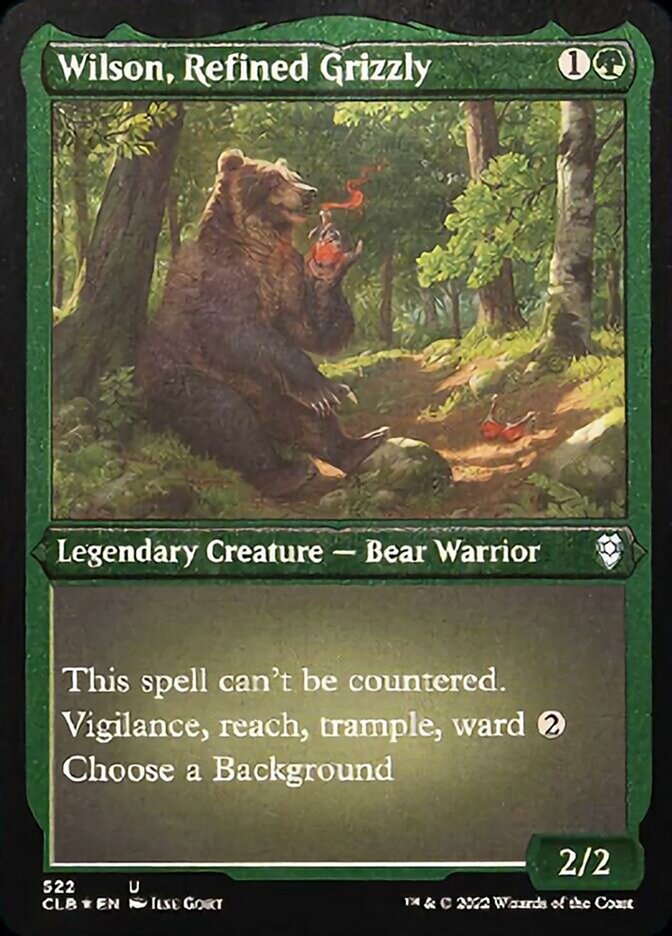 Wilson, Refined Grizzly (Foil Etched) [Commander Legends: Battle for Baldur's Gate] | Dragon's Lair Comics and Fantasy Houston TX