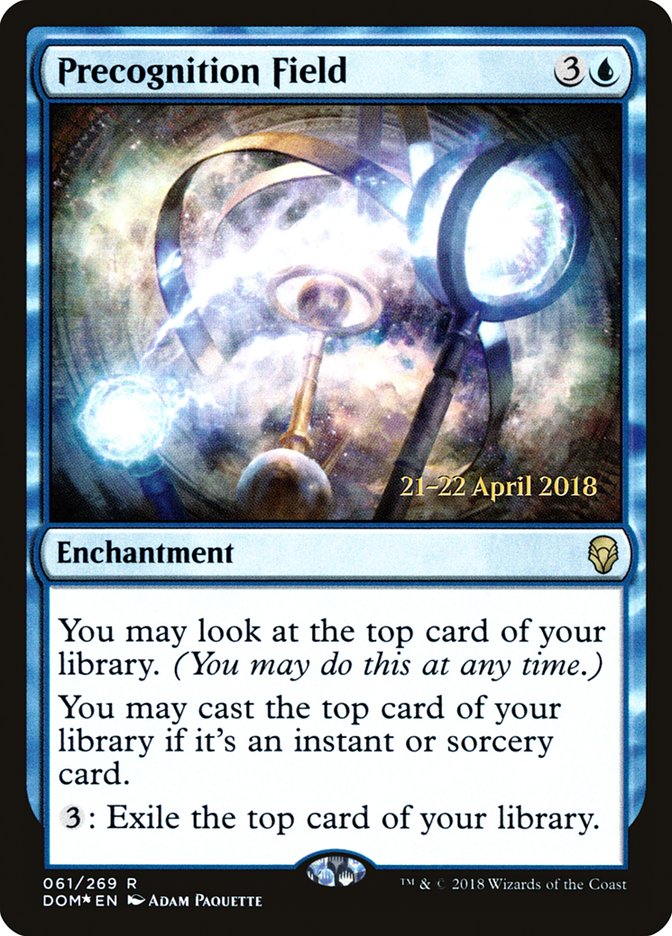 Precognition Field [Dominaria Prerelease Promos] | Dragon's Lair Comics and Fantasy Houston TX