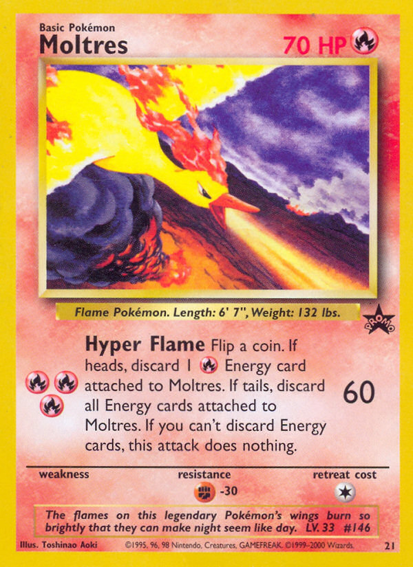 Moltres (21) [Wizards of the Coast: Black Star Promos] | Dragon's Lair Comics and Fantasy Houston TX