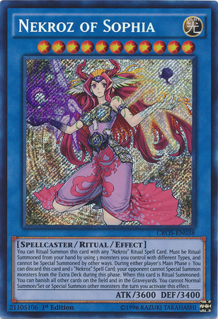 Nekroz of Sophia [CROS-EN038] Secret Rare | Dragon's Lair Comics and Fantasy Houston TX