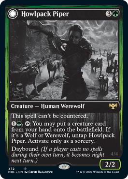 Howlpack Piper // Wildsong Howler [Innistrad: Double Feature] | Dragon's Lair Comics and Fantasy Houston TX