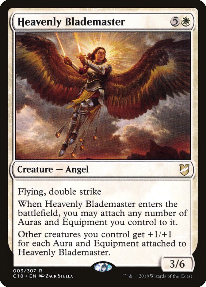 Heavenly Blademaster [Commander 2018] | Dragon's Lair Comics and Fantasy Houston TX