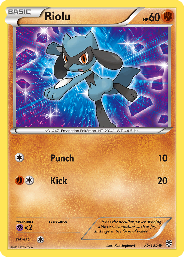 Riolu (75/135) [Black & White: Plasma Storm] | Dragon's Lair Comics and Fantasy Houston TX