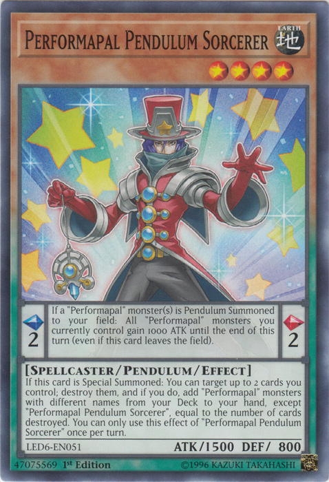 Performapal Pendulum Sorcerer [LED6-EN051] Common | Dragon's Lair Comics and Fantasy Houston TX