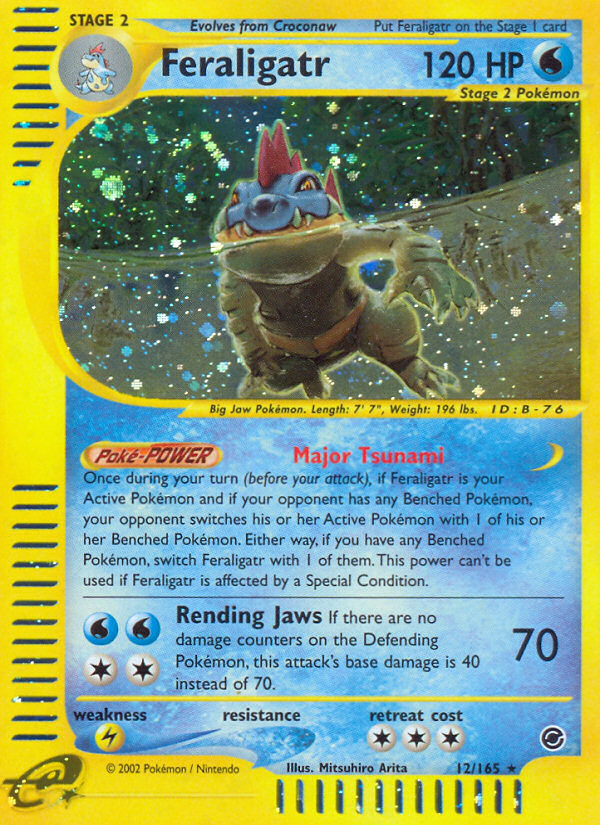 Feraligatr (12/165) [Expedition: Base Set] | Dragon's Lair Comics and Fantasy Houston TX