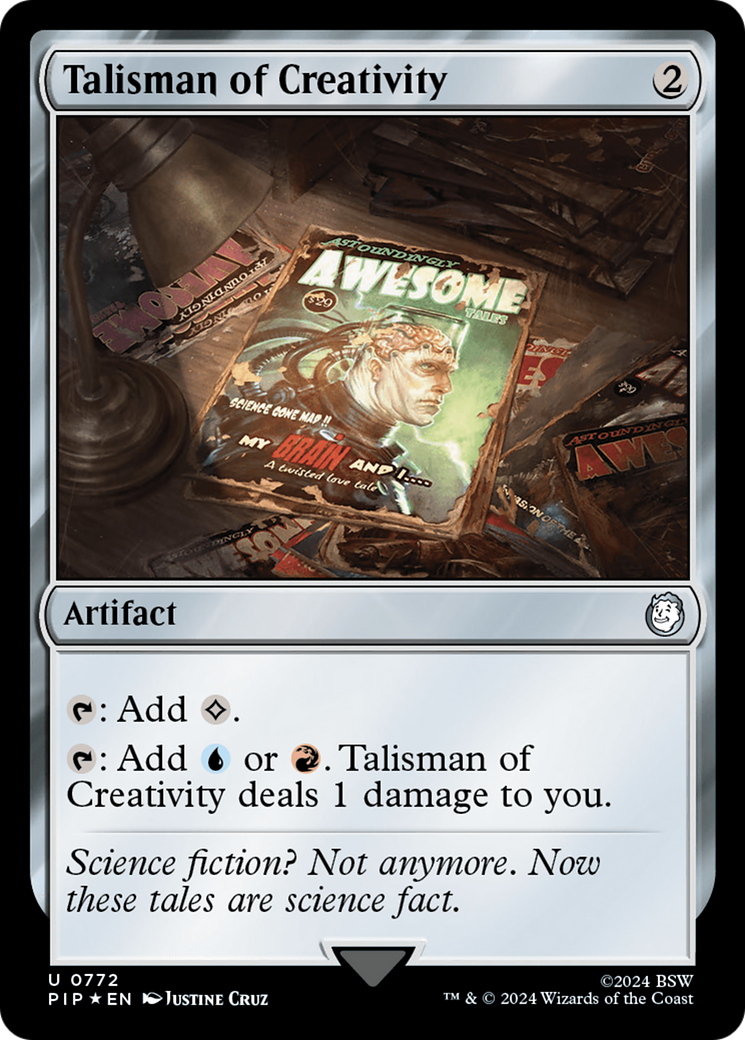 Talisman of Creativity (Surge Foil) [Fallout] | Dragon's Lair Comics and Fantasy Houston TX