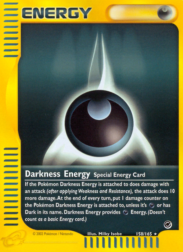 Darkness Energy (158/165) [Expedition: Base Set] | Dragon's Lair Comics and Fantasy Houston TX