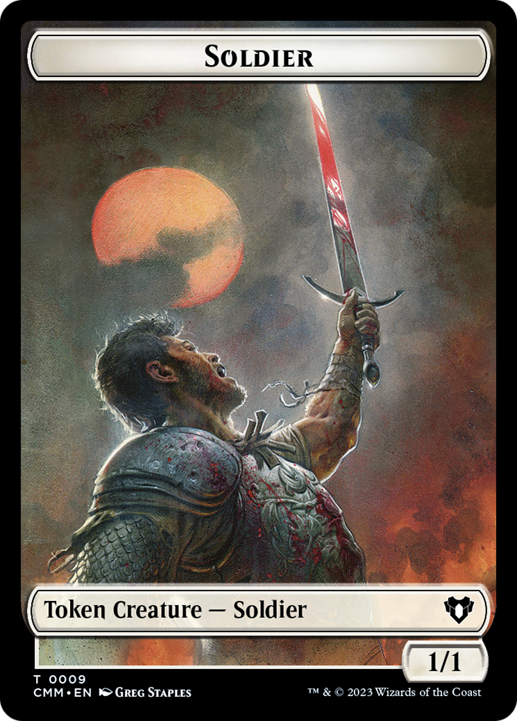 Soldier // Servo Double-Sided Token [Commander Masters Tokens] | Dragon's Lair Comics and Fantasy Houston TX