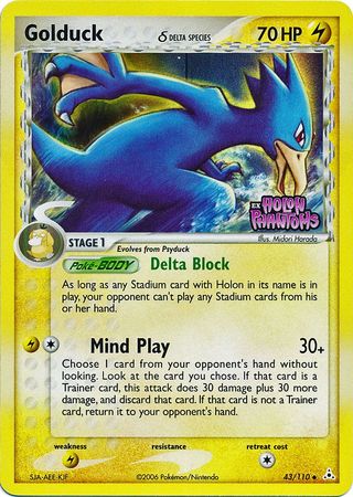 Golduck (43/110) (Delta Species) (Stamped) [EX: Holon Phantoms] | Dragon's Lair Comics and Fantasy Houston TX