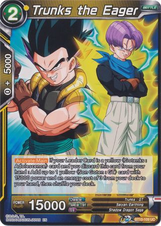 Trunks the Eager (BT10-109) [Rise of the Unison Warrior 2nd Edition] | Dragon's Lair Comics and Fantasy Houston TX