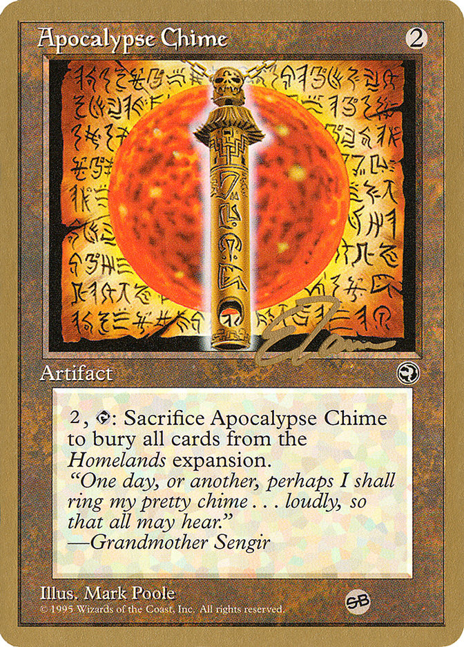 Apocalypse Chime (Eric Tam) (SB) [Pro Tour Collector Set] | Dragon's Lair Comics and Fantasy Houston TX