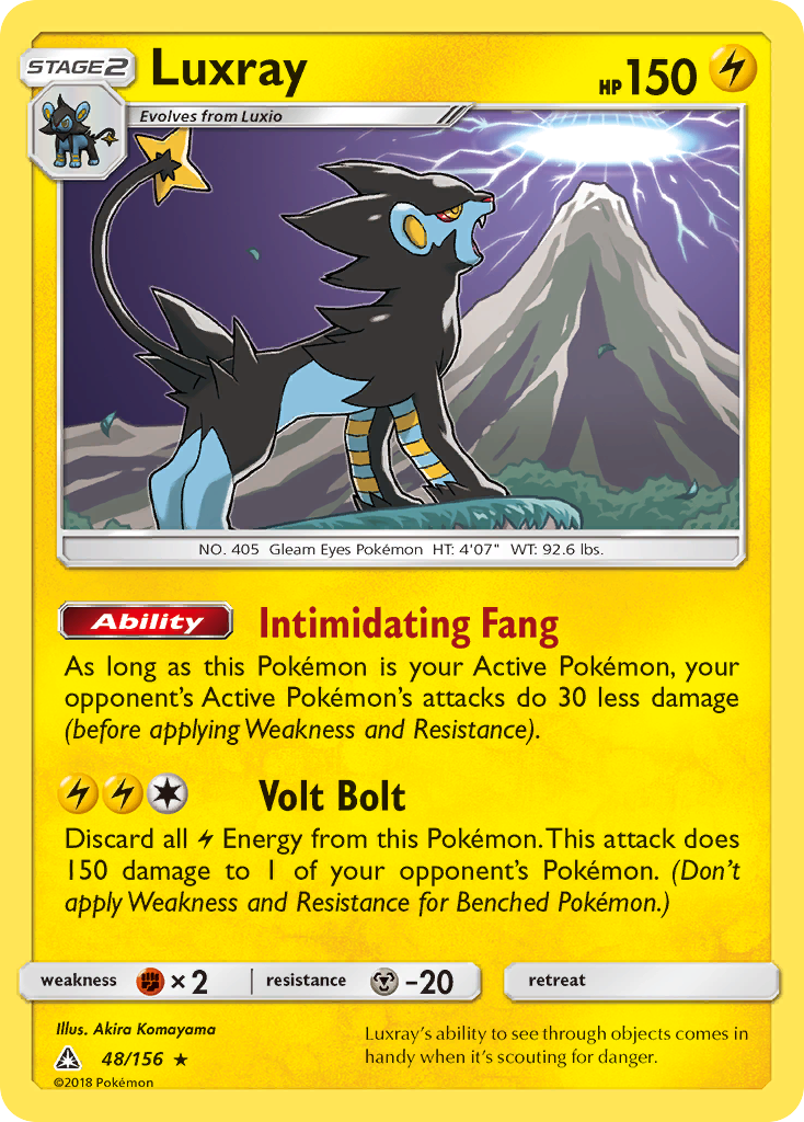 Luxray (48/156) [Sun & Moon: Ultra Prism] | Dragon's Lair Comics and Fantasy Houston TX