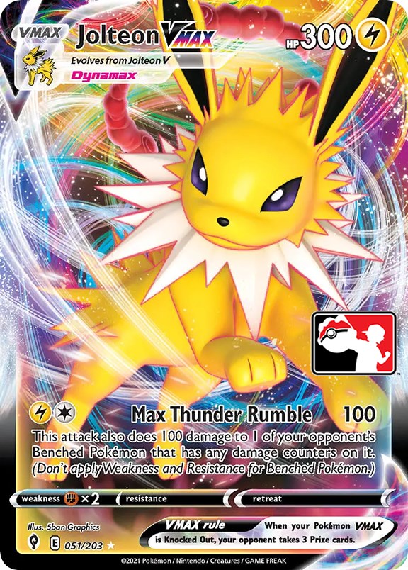 Jolteon VMAX (051/203) [Prize Pack Series One] | Dragon's Lair Comics and Fantasy Houston TX