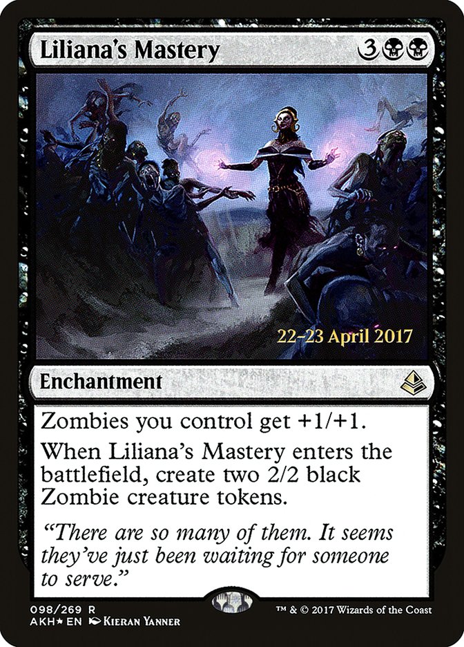 Liliana's Mastery [Amonkhet Prerelease Promos] | Dragon's Lair Comics and Fantasy Houston TX