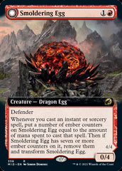 Smoldering Egg // Ashmouth Dragon (Extended Art) [Innistrad: Midnight Hunt] | Dragon's Lair Comics and Fantasy Houston TX