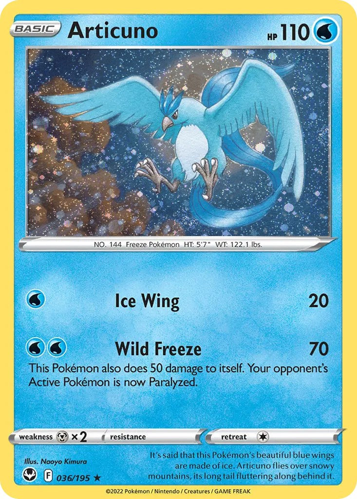 Articuno (036/195) (Cosmos Holo) [Sword & Shield: Base Set] | Dragon's Lair Comics and Fantasy Houston TX