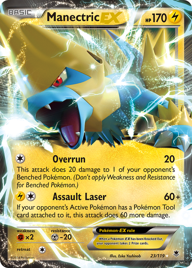 Manectric EX (23/119) [XY: Phantom Forces] | Dragon's Lair Comics and Fantasy Houston TX