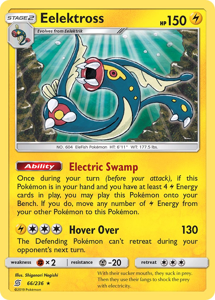 Eelektross (66/236) (Theme Deck Exclusive) [Sun & Moon: Unified Minds] | Dragon's Lair Comics and Fantasy Houston TX