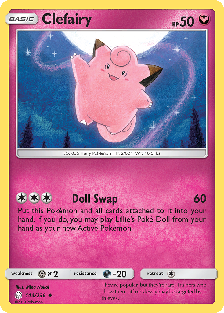 Clefairy (144/236) [Sun & Moon: Cosmic Eclipse] | Dragon's Lair Comics and Fantasy Houston TX