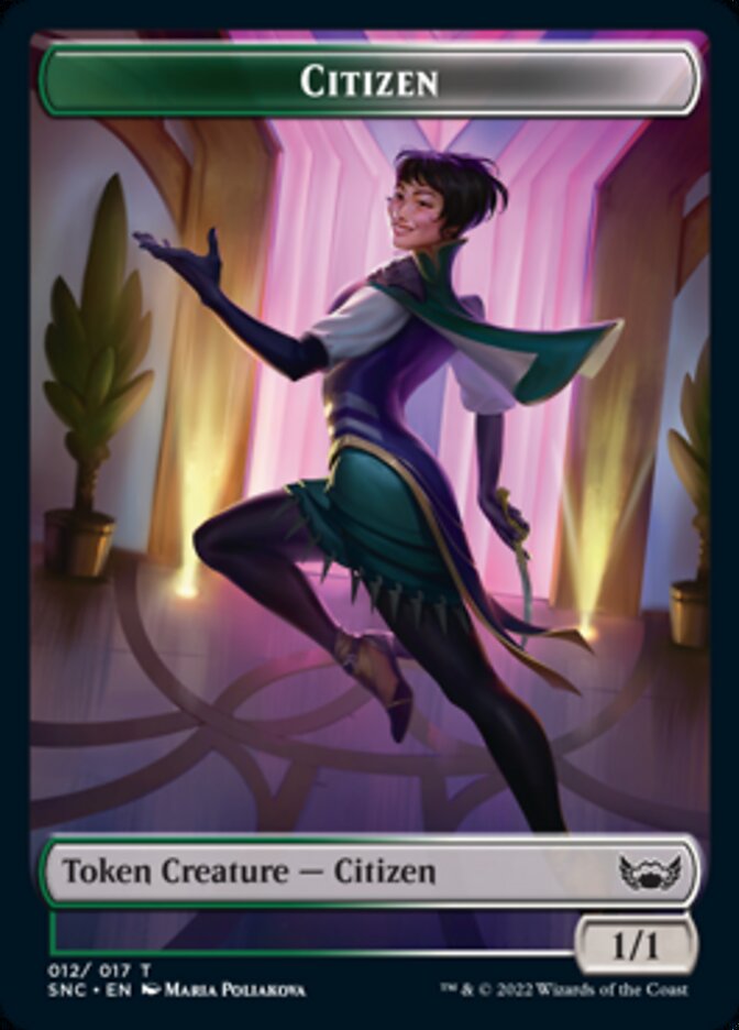 Plant // Citizen Double-Sided Token [Streets of New Capenna Commander Tokens] | Dragon's Lair Comics and Fantasy Houston TX