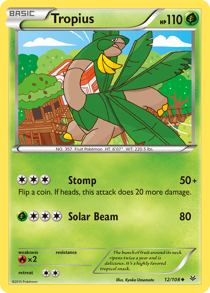 Tropius (12/108) [XY: Roaring Skies] | Dragon's Lair Comics and Fantasy Houston TX