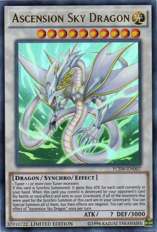 Ascension Sky Dragon [YCSW-EN007] Ultra Rare | Dragon's Lair Comics and Fantasy Houston TX