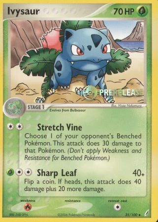 Ivysaur (35/100) (Prerelease Promo) [Nintendo: Black Star Promos] | Dragon's Lair Comics and Fantasy Houston TX