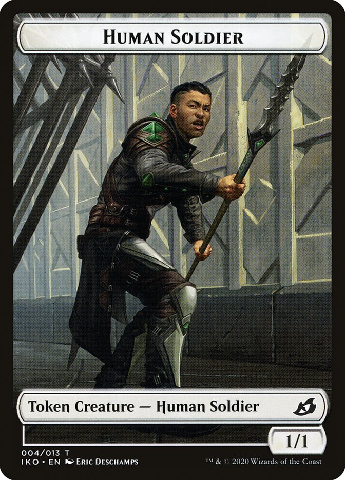 Kraken // Human Soldier (004) Double-Sided Token [Ikoria: Lair of Behemoths Tokens] | Dragon's Lair Comics and Fantasy Houston TX