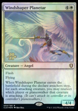 Windshaper Planetar [Commander Legends: Battle for Baldur's Gate Prerelease Promos] | Dragon's Lair Comics and Fantasy Houston TX