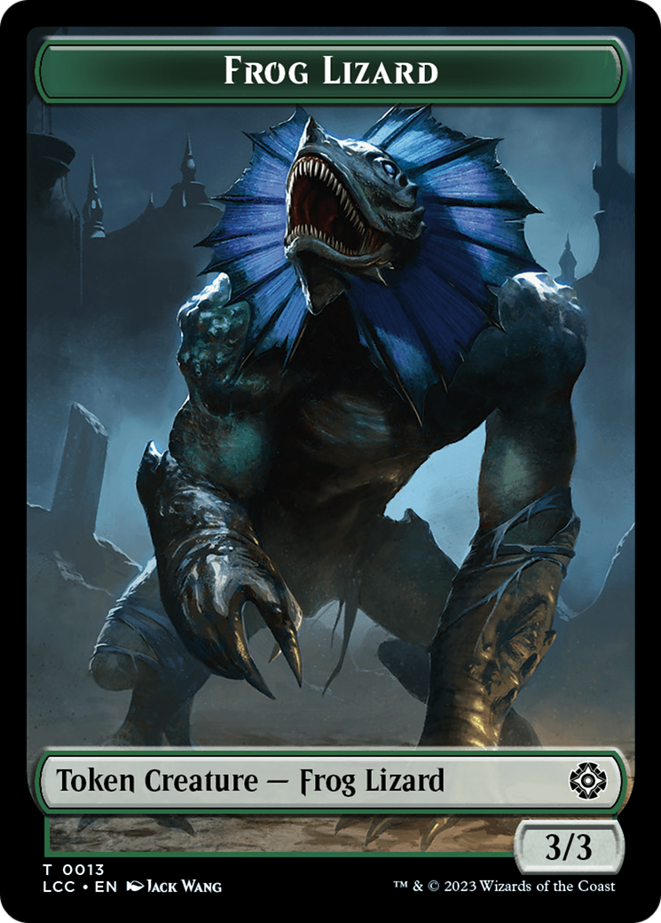 Frog Lizard // Merfolk (0003) Double-Sided Token [The Lost Caverns of Ixalan Commander Tokens] | Dragon's Lair Comics and Fantasy Houston TX