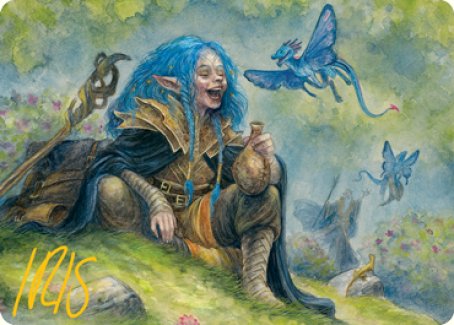 Feywild Trickster Art Card (Gold-Stamped Signature) [Dungeons & Dragons: Adventures in the Forgotten Realms Art Series] | Dragon's Lair Comics and Fantasy Houston TX