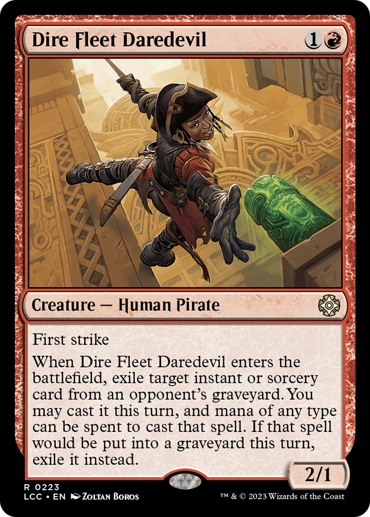 Dire Fleet Daredevil [The Lost Caverns of Ixalan Commander] | Dragon's Lair Comics and Fantasy Houston TX