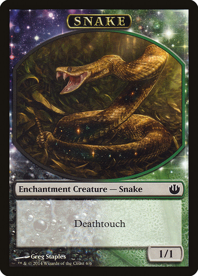 Snake Token [Journey into Nyx Tokens] | Dragon's Lair Comics and Fantasy Houston TX