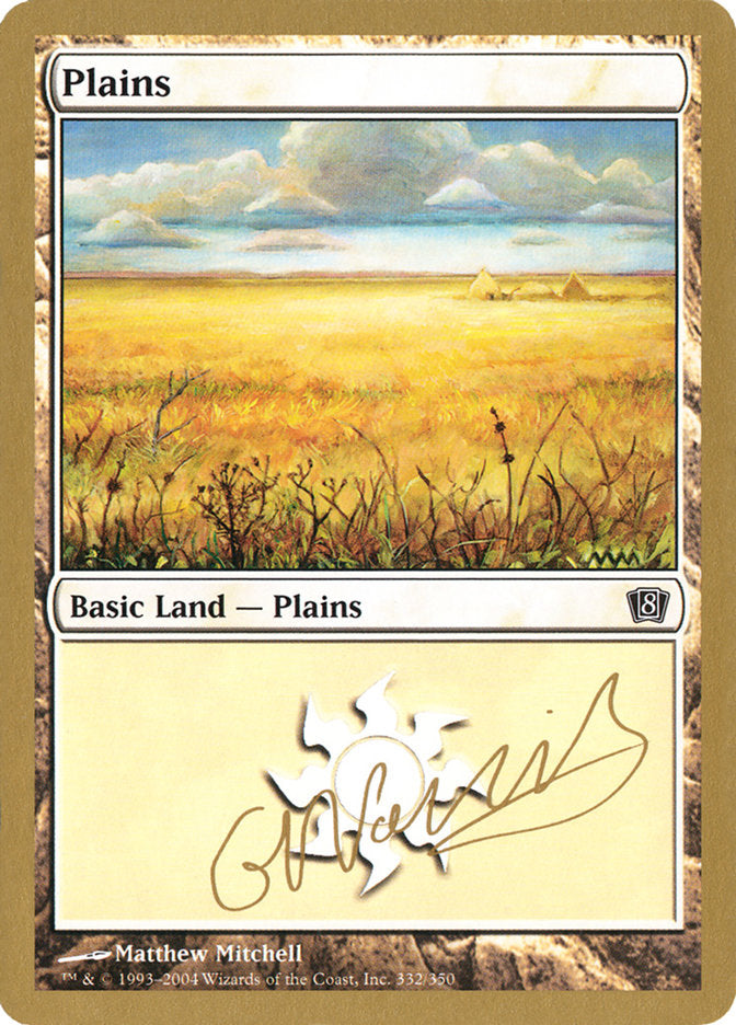 Plains (gn332) (Gabriel Nassif) [World Championship Decks 2004] | Dragon's Lair Comics and Fantasy Houston TX