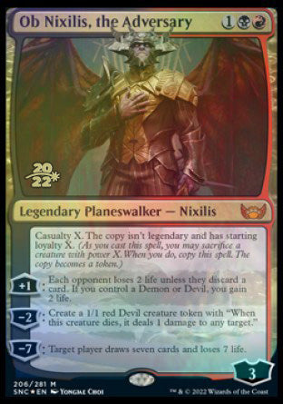 Ob Nixilis, the Adversary [Streets of New Capenna Prerelease Promos] | Dragon's Lair Comics and Fantasy Houston TX