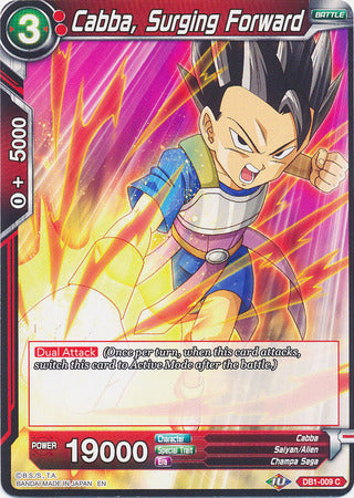 Cabba, Surging Forward (DB1-009) [Dragon Brawl] | Dragon's Lair Comics and Fantasy Houston TX