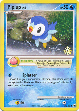 Piplup (72/100) [Countdown Calendar Promos] | Dragon's Lair Comics and Fantasy Houston TX