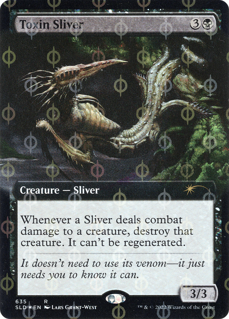 Toxin Sliver (Extended Art) (Step-and-Compleat Foil) [Secret Lair Drop Promos] | Dragon's Lair Comics and Fantasy Houston TX