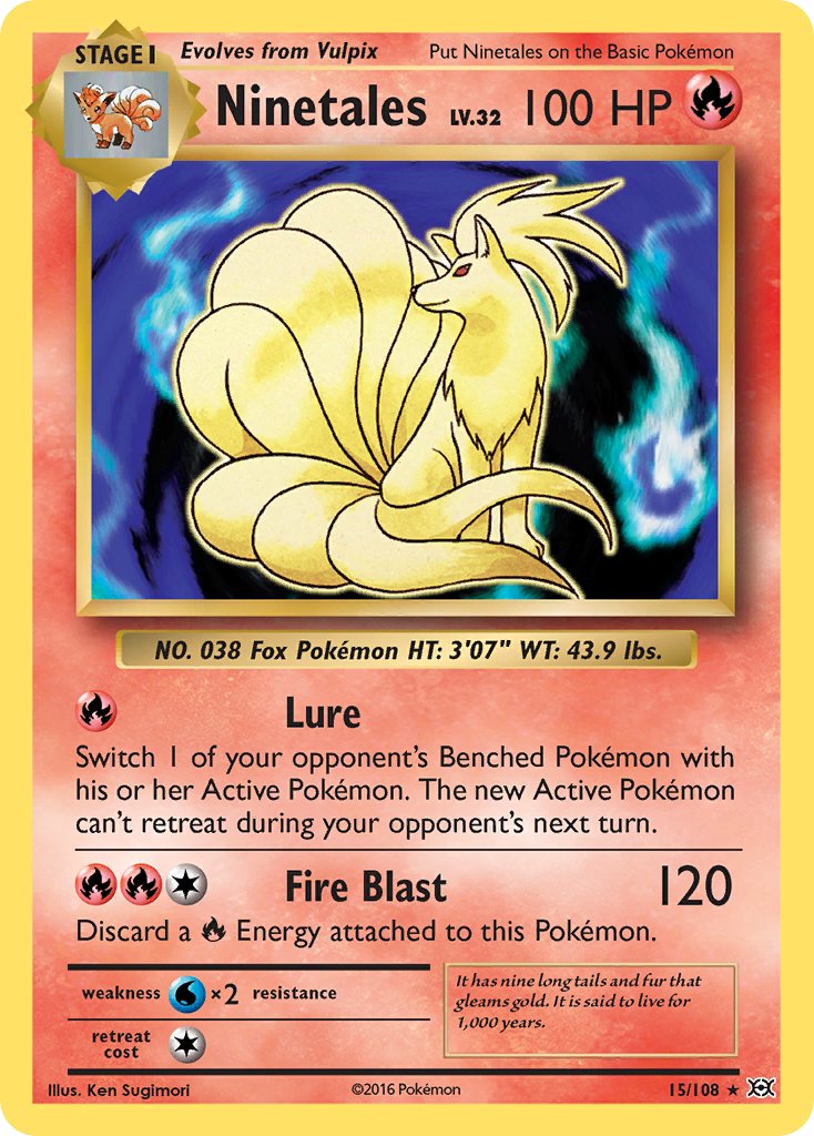 Ninetales (15/108) (Theme Deck Exclusive) [XY: Evolutions] | Dragon's Lair Comics and Fantasy Houston TX